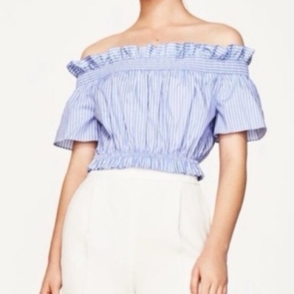 Striped Off-Shoulder Top